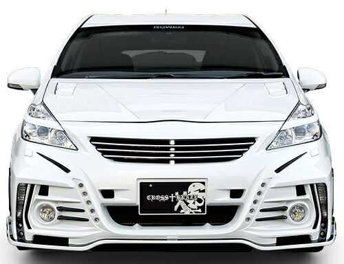 【エントリーでポイント10倍】ROWEN CROSS BLAZE フロントバンパー(FRP) 塗り分け塗装済み トヨタ プリウスα(プリウスアルファ) 前期 ZVW40W/ZVW41W用 (2T005A10##)【エアロ】【自動車パーツ】 ロェン クロスブレイズ