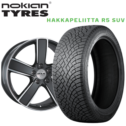 ポルシェ カイエン3・カイエンクーペ(E3)用 タイヤ銘柄: ノキアン タイヤ ハッカペリッタ R5 SUV タイヤサイズ: 255/55R20 ホイール: アルミホイール スタッドレスタイヤ ホイール4本セット【20インチ】|矢東アウトレットショップ