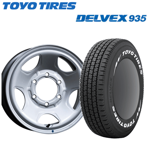 【エントリーでポイント10倍】トヨタ ハイエース(200系)用 タイヤ銘柄： トーヨー DELVEX 935 タイヤサイズ： 195/80R15 107/105N WL ホイール： TOPY実業 S54A(スチールホイール) スタッドレスタイヤ ホイール4本セット【15インチ】