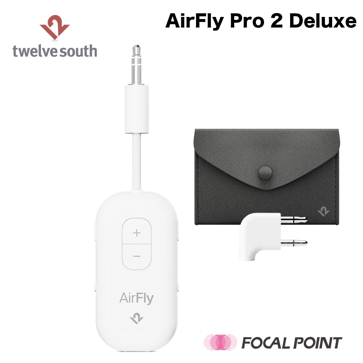 AirFly Pro 2 Deluxe/ トゥエルブサウス エアフライプロツーデラックス Bluetoothトランスミッター透過率機 AirPods 無線電話受話器 ワイヤレスイヤホン 航空機当て嵌める聞き入れる テレビ受像機 aptX 固定ディスク Adaptive相応う Bluetooth 5.3 国際線 国内線