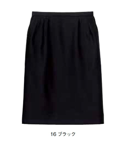 レディスストレッチスカート(Solid Color)【サイズ：５号～１７号】 ウール50%　ポリエステル50%