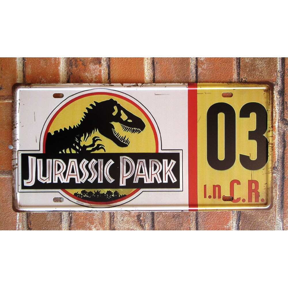 楽天市場】【 ジュラシック パーク 】 JURASSIC PARK Sign Plate