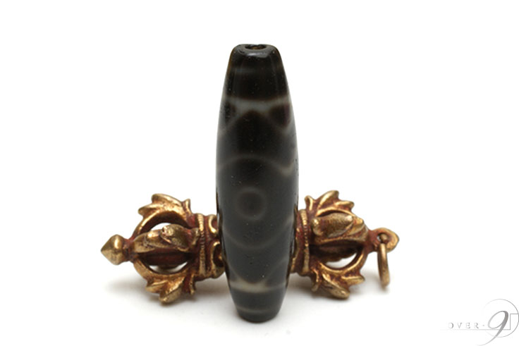 台湾経典黒老天珠‼️西蔵老礦経典黒老三眼天珠 台湾経典黒老天珠‼️西蔵老礦経典黒老三眼天