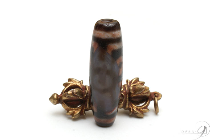 楽天市場】【紅朱砂 三眼天珠 約33mm×11mm】【メール便不可】【z