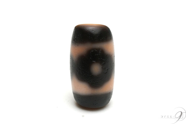 【老礦天珠　馬牙三眼天珠　約20mm×11mm】【メール便不可】【z】