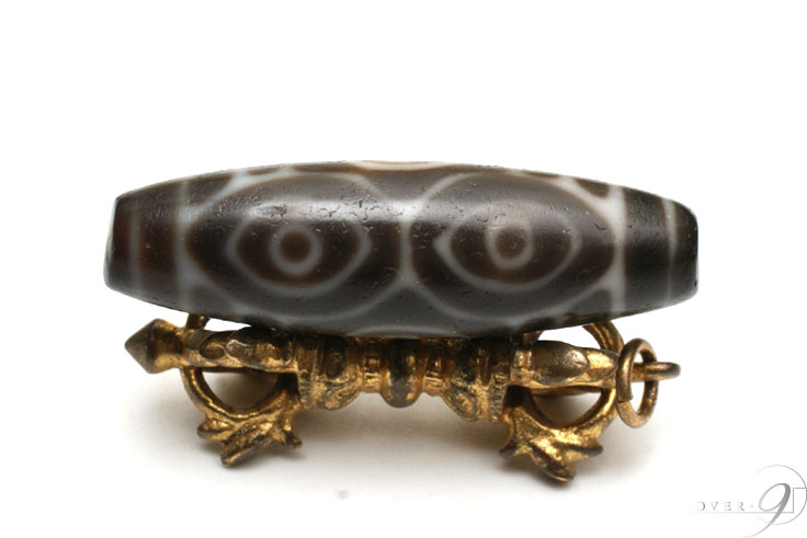 楽天市場】【老玉髄天珠 白 龍眼天珠 約25mm×12mm】【メール便不可