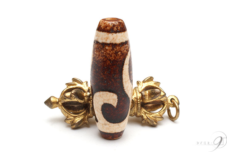 楽天市場】上肯龍紋天珠 蓮花宝瓶天珠 約35mm×16mm 【メール便不可