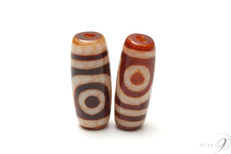 楽天市場】上肯龍紋天珠 虎牙三眼天珠 約24mm×10mm 【メール便可】【z