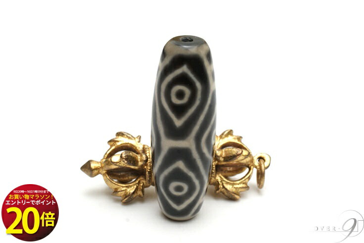 楽天市場】【老玉髄天珠 白 龍眼天珠 約25mm×12mm】【メール便不可