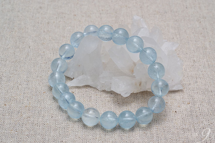 楽天市場】ブラックアクアマリン ブレスレット 約10mm 【メール