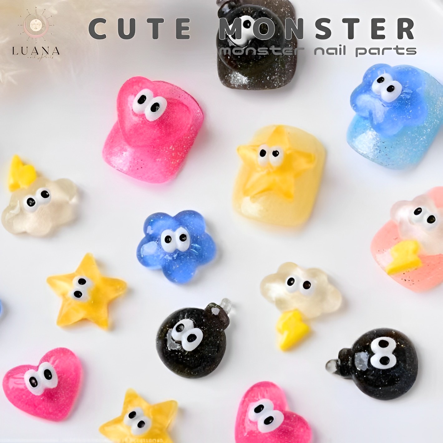 楽天市場】ネイルパーツ モンスター ジェルネイル おばけ セルフネイル