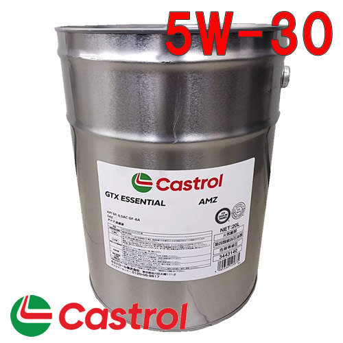 Castrol エンジンオイル GTX ESSENTIAL 5W-30 / ILSAC GF-6A 20L ペール缶 三菱 iアイ HA1W 3B20(TURBO) 2007/12～2013/6 660