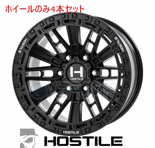 4本セット HOSTILE MOJAVE (モハベ) アスファルト 17インチ 9.0J 139.7/6 0 ハイラックス GUN125｜OVERJAP 157,500円