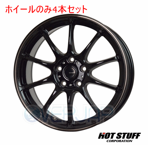 4本セット HOT STUFF G.speed P-07 ブラック&ブロンズクリア (BK/BR) 16インチ 6.5J 114.3/5 53 32,955円