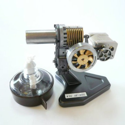 楽天市場】スターリングエンジン（発電機付組立キット）［発電機付き