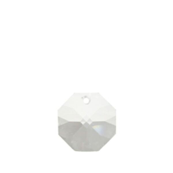 ASFOUR CRYSTAL 1081 オクタゴン １つ穴14mm（クリア） ［商品種別：クリスタルパーツ］ ［サイズ：（約）縦14×横14mm］ ［カラー：CRYSTAL（透明）］ ［数量：１箱（2000個入り）］