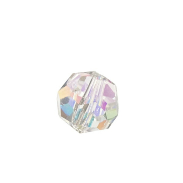 ASFOUR CRYSTAL1502 ビーズ 10粍（オーロラ）［商いものカテゴリー化：結晶部分品］［大きさ：（約）縦9×横10粍］［色つや：オーロラ（AB工業）］［寸法：１箱（1350個入り口・入口）］