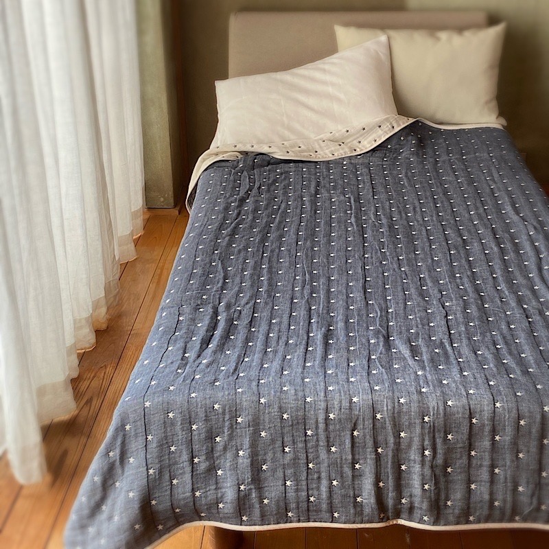 ガーゼケット シングル 綿 肌に優しい ふわふわ 6重 おしゃれ 星 ナイトスカイ ネイビー 140 190 子供 日本製 ギフト 女の子 男の子 母の日 父の日 Ovlov プレゼント Mavipconstrutora Com Br