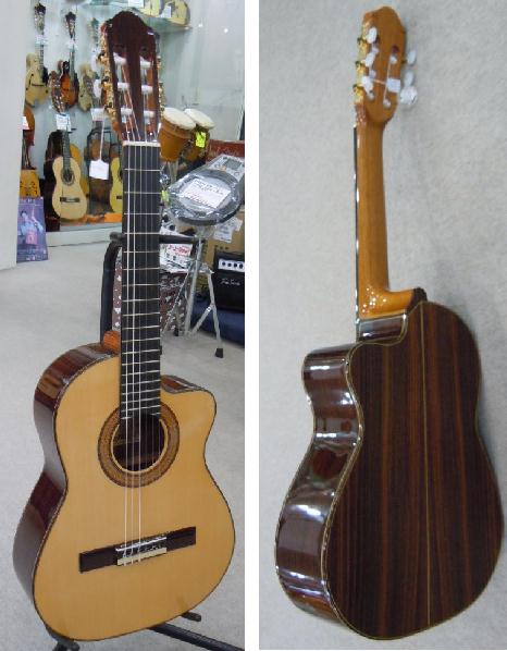 楽天市場 レキントギター 総単板カッタウェイ スペイン製マヌエル フェルナンデス おかげ様で創業100年 オワリヤ楽器