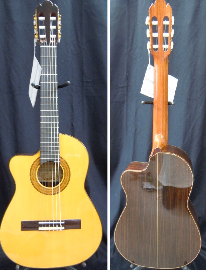 楽天市場 レキントギターピックアップ付 スペイン製カッタウェイ エレガットレキントギター おかげ様で創業100年 オワリヤ楽器