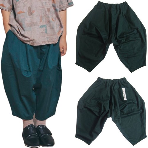 nunuforme ヌヌフォルム 95-145cm オックスポインテッドパンツ グリーン メール便OK 95cm/105cm/115cm/125cm/135cm/145cm ns-621-005 nunu ヌヌ 子供服 ベビー キッズ ジュニア 親子お揃いコーデ
