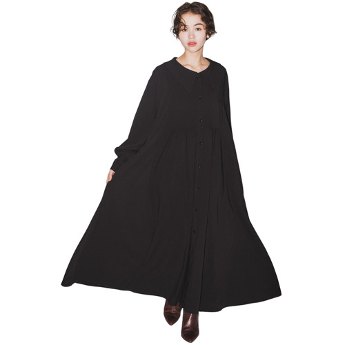 40%OFFセール SALE ヌヌフォルム レディース 長袖ワンピース 155cm/163cm nunuforme ボリュームギャザーワンピース ブラック メール便不可 25秋冬｜ＯＷＬ（子供服ブランドの通販）