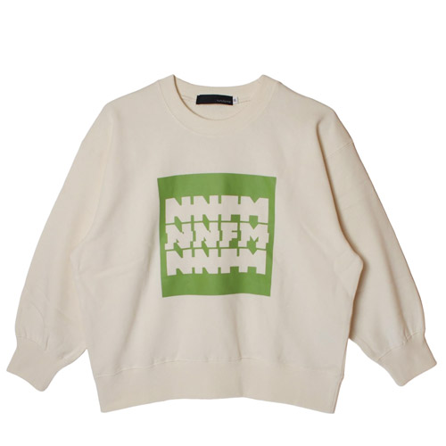 40%OFFセール SALE ヌヌフォルム レディース スウェット 155cm/163cm nunuforme　NNFMボックスロゴトレーナー アイボリー メール便不可 25秋冬 1(155cm)/2(163cm) レディース服 大人服