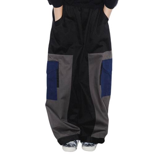 nunuforme（ヌヌフォルム） レディース服 トリコロールカーゴパンツ ブラック 1(155cm)/2(163cm) メール便不可 2026春夏 新作