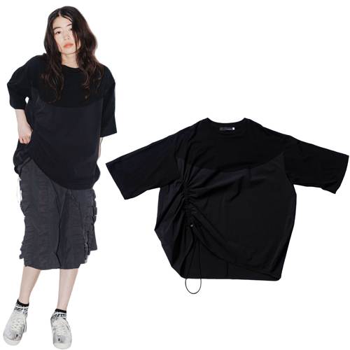30%OFFセール SALE　nunuforme（ヌヌフォルム） レディース服 ラウンドドロストT ブラック 1(155cm)/2(163cm) メール便OK 2026春夏｜ＯＷＬ（子供服ブランドの通販）