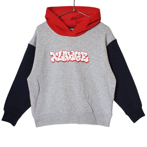 【33%OFF|秋冬セール】 XLARGE KIDS(エクストララージキッズ) カラーブロックロゴパーカー (90-140cm) トップグレー