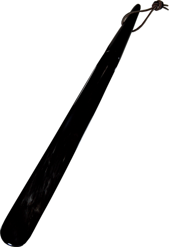 Abbeyhorn 連合王国製 御前上等生まれながら牛角 お手てお手伝いさん 靴べら [約35珊] 革タッセル付き添い人 くつべら シュー唐人笛 今めかしい 差し上げ物 差し上げ物 1-14BK（黒いこと系）