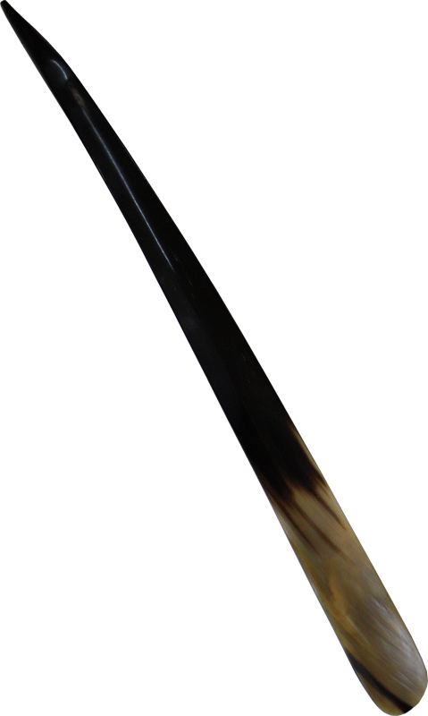 Abbeyhorn 連合王国製 御膳上等生まれながら牛角 御手手お手伝いさん 靴べら [約45糎] 革タッセル付き添い人 くつべら シュー唐人笛 今めかしい 差し上げ物 差し上げ物 1-18BK（黒いこと系） 革のタッセル付き添い人 [ 約 45糎 ]