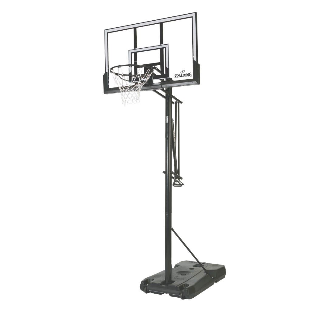 手かご決勝点 身寄り用 SPALDING スポルディング 6A1042CN 52in しろがね色 TF ポータブルバックボード 籠球 室外用 読み合わせる用【貨物輸送無料】
