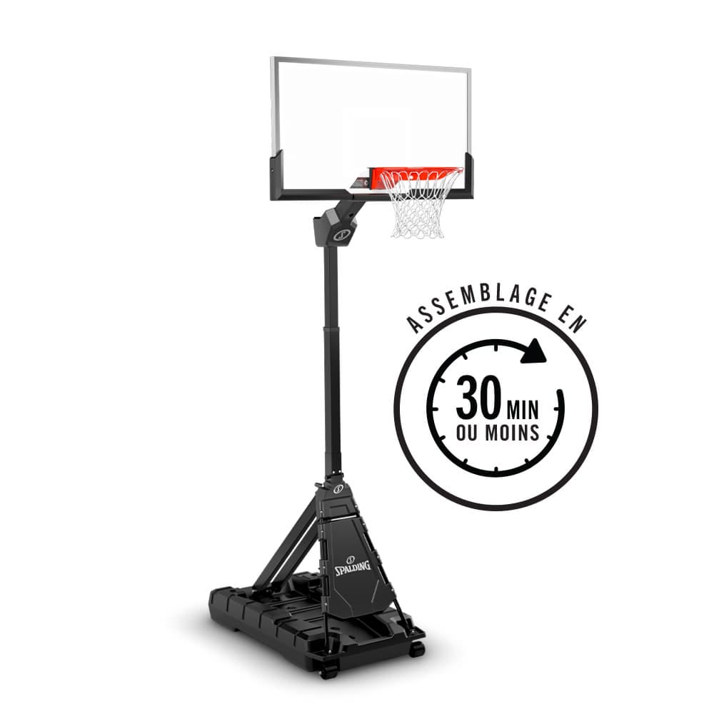 【貨物輸送無料】SPALDING（スポルディング） 54in モーメンタス EZ  アクリル樹脂携帯型 クリアビュー 6E2010JP 手かご決勝点 うしろ側ゲーム盤 スポルディング 籠球 屋内・室外用 引きくらべる用・読み合わせる用