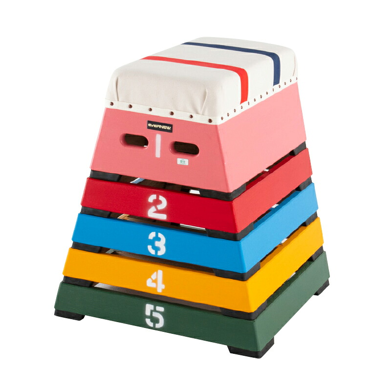 エバニュー(EVERNEW) カラーとび箱5段(指導ライン入) EKF165|通販ショップオーエックス