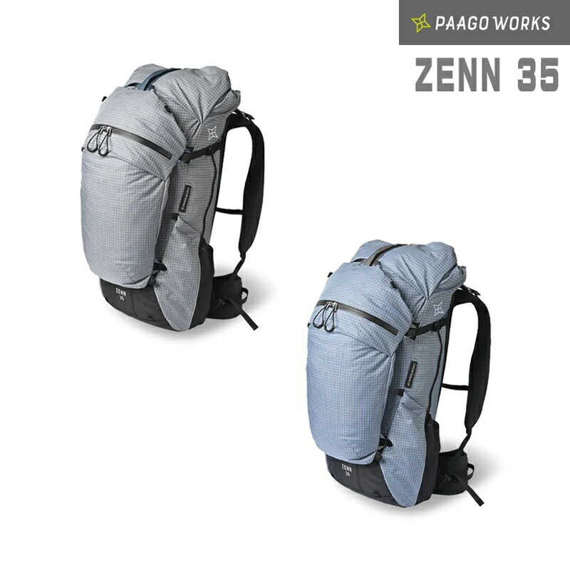 PAAGO WORKS(パーゴワークス) ZENN35 HP607 【ザック/リュック/バックパック/アウトドア/35l/日帰り/山小屋/登山/テント泊/】