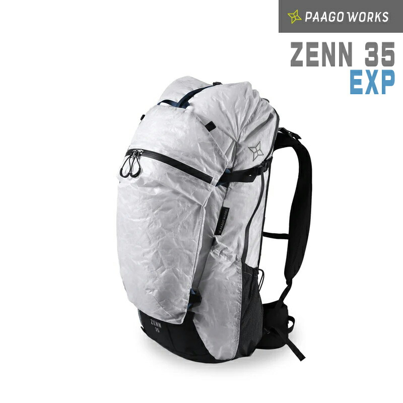 PAAGO WORKS(パーゴワークス) ZENN35 EXP HP607WHT 【背嚢/背嚢/うしろ側容器に並べる/アウトドア/35l/日帰り/山小屋/山登り/天幕泊/】