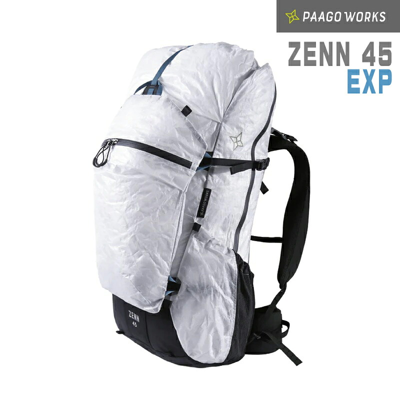 PAAGO WORKS(パーゴワークス) ZENN45 EXP HP601WHT 【背嚢/背嚢/うしろ側容器に並べる/アウトドア/45l/日帰り/山小屋/山登り/天幕泊】