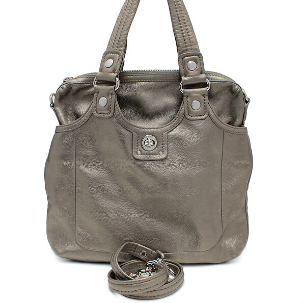 【中古】美品 マークバイマークジェイコブス 2WAYバッグ メタリックカーキ ハンドバッグ ショルダーバッグ MARC BY MARC JACOBS｜おやま質店店 23,430円