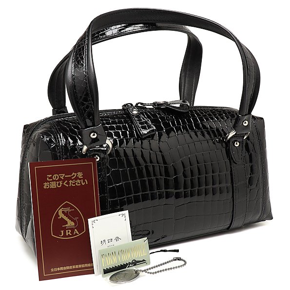 【美品】GRESクロコダイルハンドバッグ 楽天市場】クロコダイル ハンドバッグ 日本製 シャイニング 加工