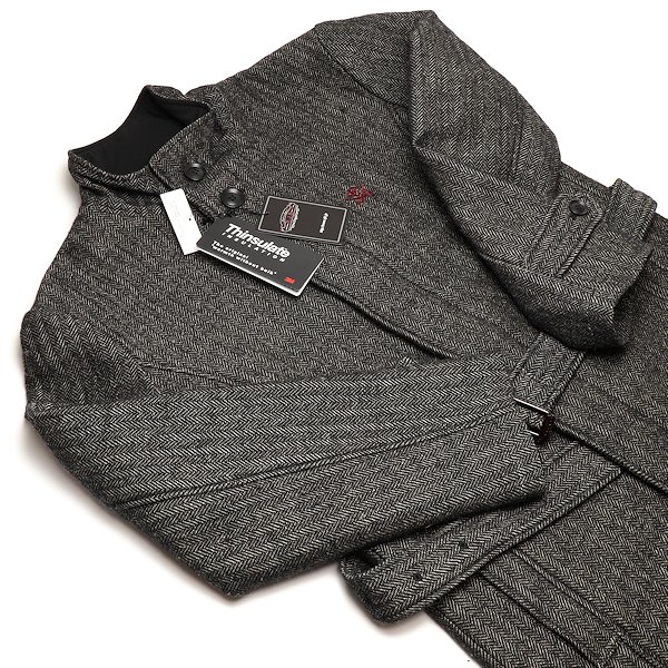 【新品】フラットヘッド RJB(アールジェイビー) WOOL STAND COLLAR COAT R-OWJ-001 ウールコート Lサイズ ブラック メンズ