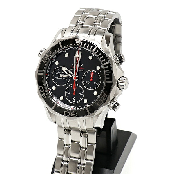 美品 オメガ シーマスター プロダイバーズ 300ｍ クロノグラフ 212.30.44.50.01.001 腕時計 OMEGA｜おやま質店店