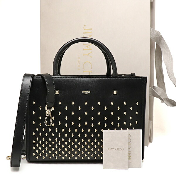 【美品！✨】ジミーチュウ ハンドバッグ トートバッグ 大容量 ブラック スタッズ 楽天市場】ジミーチュウ Jimmy Choo レディース 鞄 バッグ