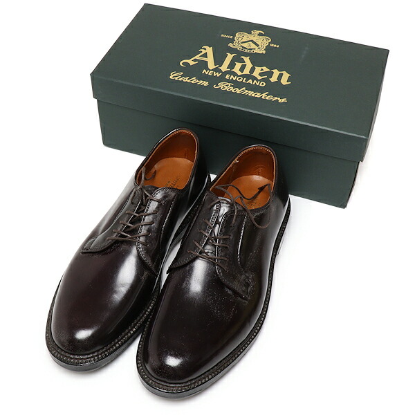 ALDEN 旧ロゴ　ブラック　プレーントゥ　ドレスシューズ ALDEN 旧ロゴ ブラック プレーントゥ ドレスシューズ 楽天市場