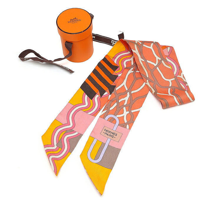 エルメス ツイリー バレット アクアティクス シルクスカーフ マルチカラー HERMES