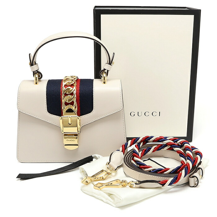 美品 グッチ シルヴィ 3WAY御徒面子 470270 白いこと ハンドバック ショルダーバッグ GUCCI