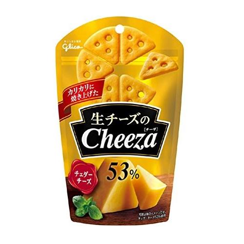 【楽天市場】【送料無料】江崎グリコ 生チーズのチーザ チェダーチーズ 40g × 10袋：おやつマジック
