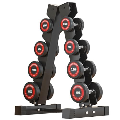ダンベル、ダンベル フィットネス固定ダンベル、ダンベル 2.5kg-10kg、50KG ダンベルウェイトセット 4ペアダンベル 付きラウンド｜おやま商店店