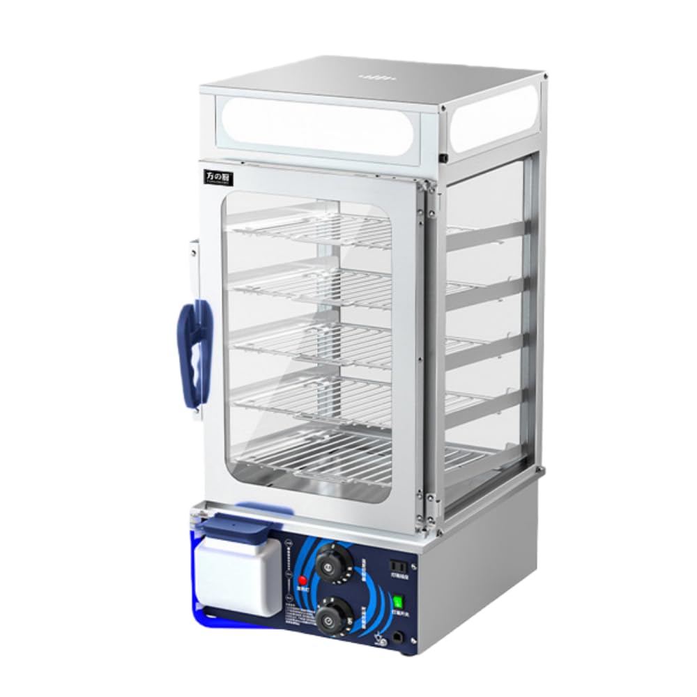 蒸し器 5/6段業務用肉まん機 電気フードヒーター 220v 肉まんヒーター 30-110℃温度調節 ステンレス製多段蒸籠 朝食/コンビニ/電｜おやま商店店