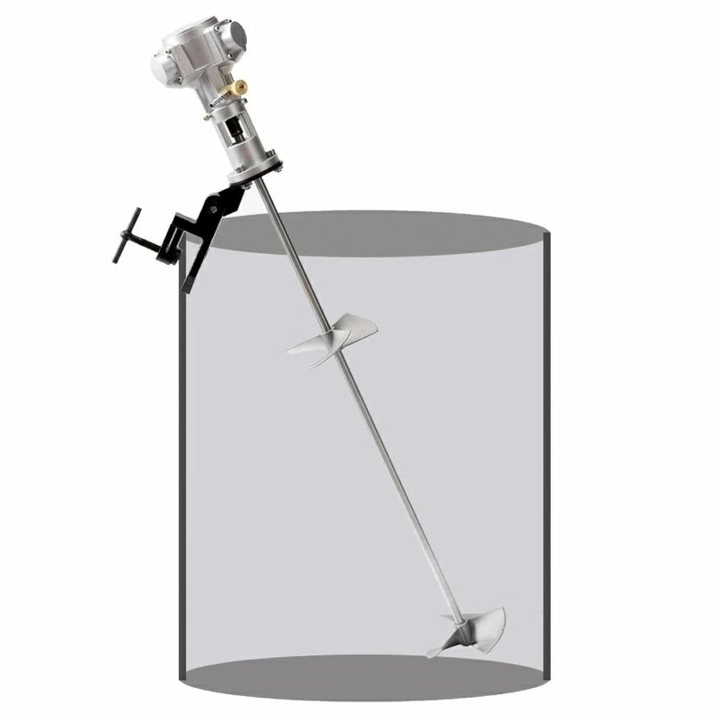空気圧撹拌機 クランプ式ドラム缶取付 60ガロン/400L エアペイントミキサー エア作動 小型かくはん機 塗料攪拌 エアーミキサー機｜おやま商店店